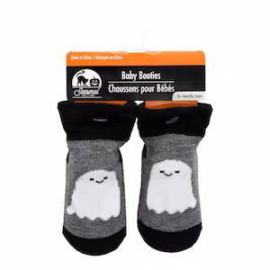 Alternative view of Seasonal Collection Baby Booties with Grippers, Assorted Designs, 1 Pair
