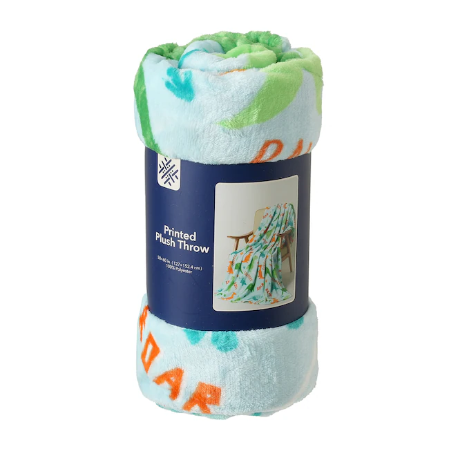 Printed Plush Throw, Assorted Designs - Image 4
