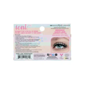 Black Band Crisscross Cat Eye Long 3D Faux Mink Lashes, 2-pc Pack. - Image 4