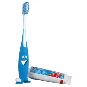 Smiley Gripper Kid's Toothbrush with Crest Toothpaste - Image 4