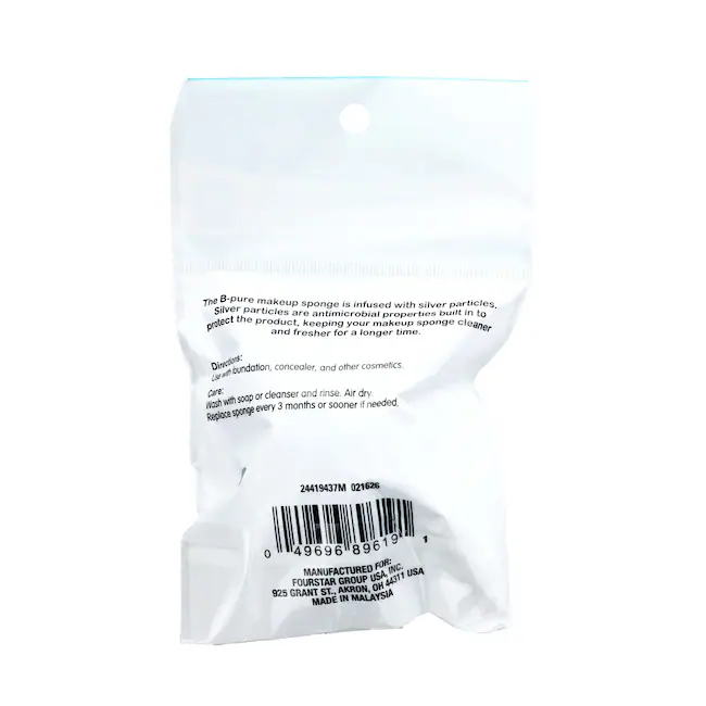 Silver Infused Antimicrobial Makeup Sponge, 1-ct. - Image 3