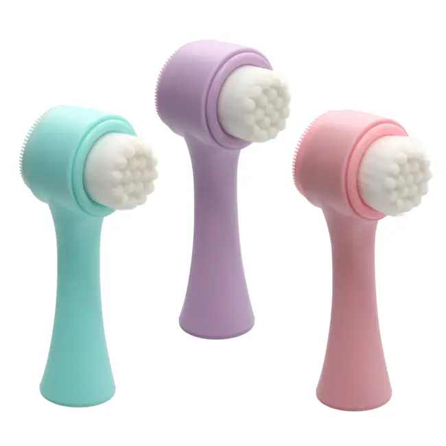 Cleansing Duo Facial Brush, Assorted Colors