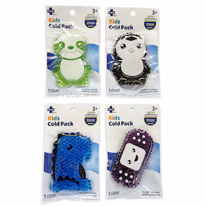 Assorted Kids Reusable Cold Pack, Assorted Designs