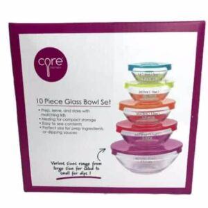 10 pcs Core Kitchen Glass Bowl Set