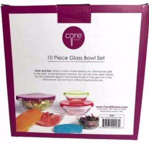 10 pcs Core Kitchen Glass Bowl Set - Image 2