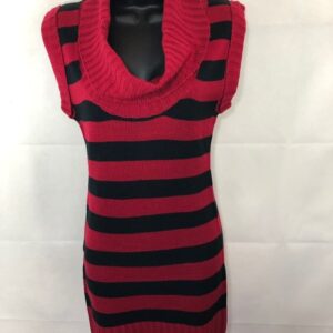 Alternative view of New Women Red And Black Stripe Winter Dress